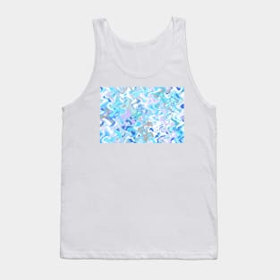 Frosty, winter design in light blue Tank Top